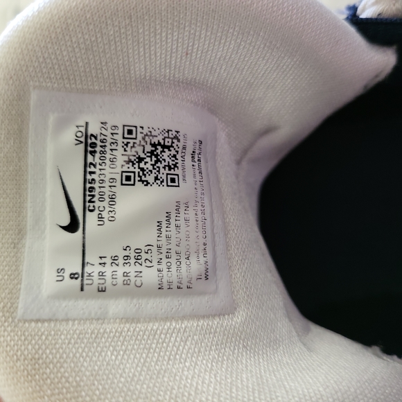 Nike Paul George Basketball Shoes Mens Size 8 v8 Blue And White - Picture 3 of 3